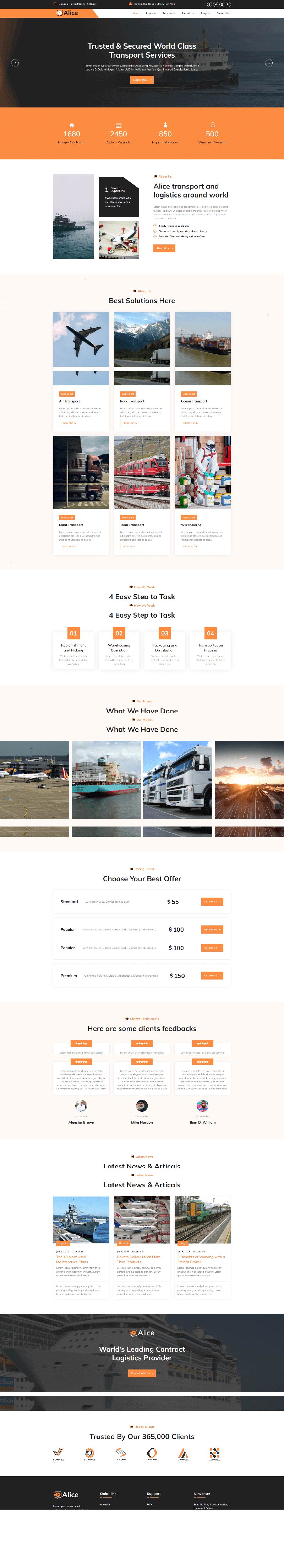 Alice – Logistic & Transport Theme - The Clever Robot Inc.