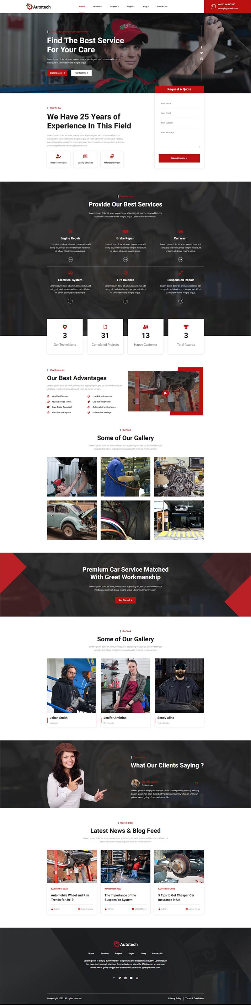 Autotech - Auto Service Theme - The Clever Robot Inc.