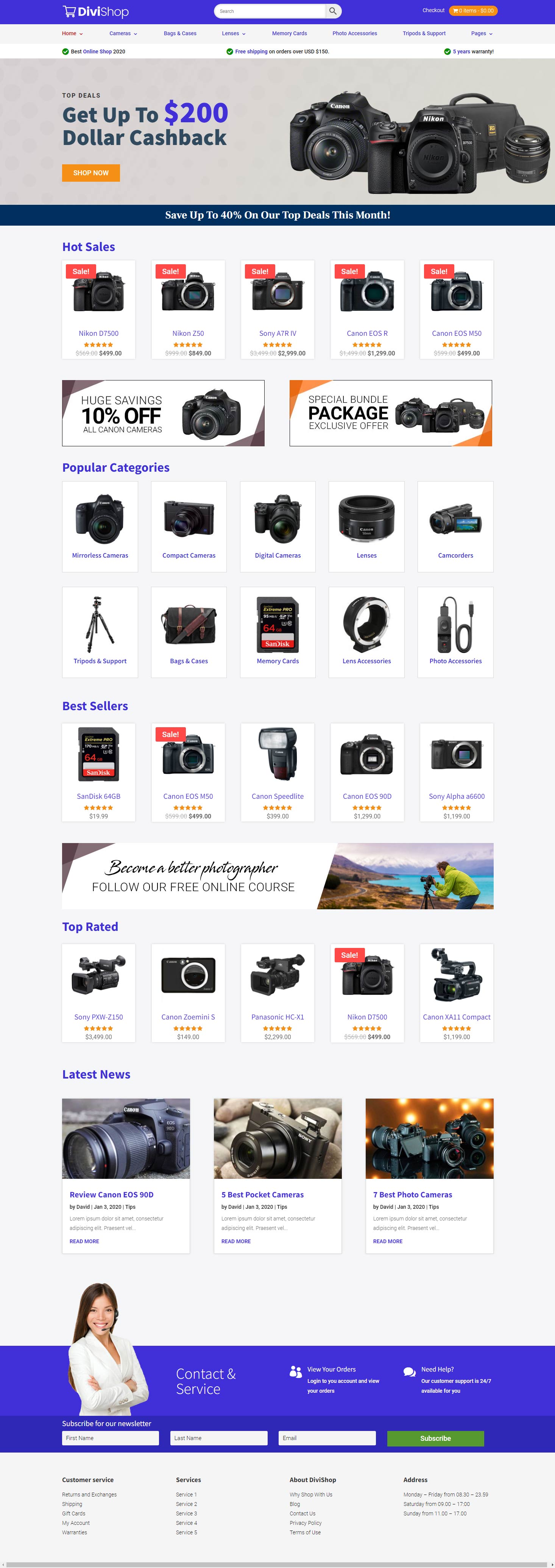 DIVI Shop Theme - The Clever Robot Inc.