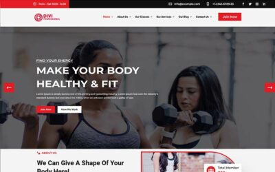 DP Fitness and Gym Theme