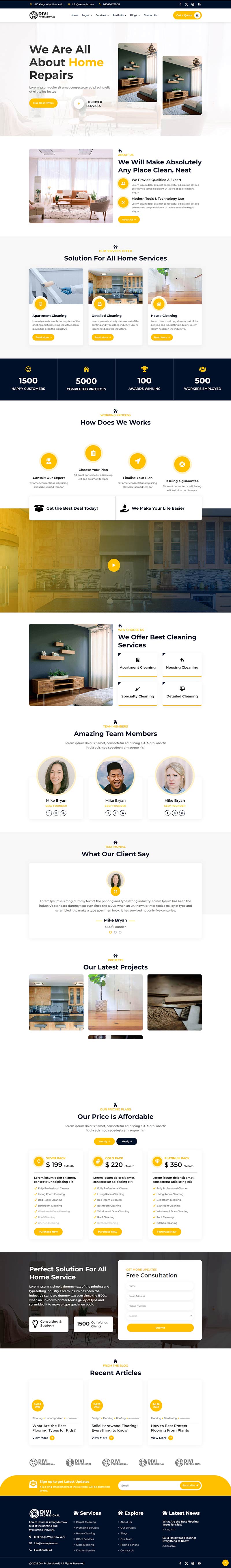 DP Home Services Theme - The Clever Robot Inc.