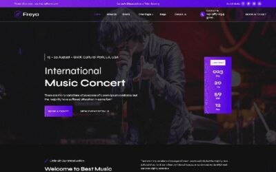 Freya – Music Concert Divi Child Theme