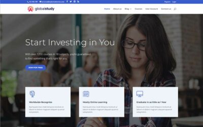 GlobalStudy – LMS Education Theme