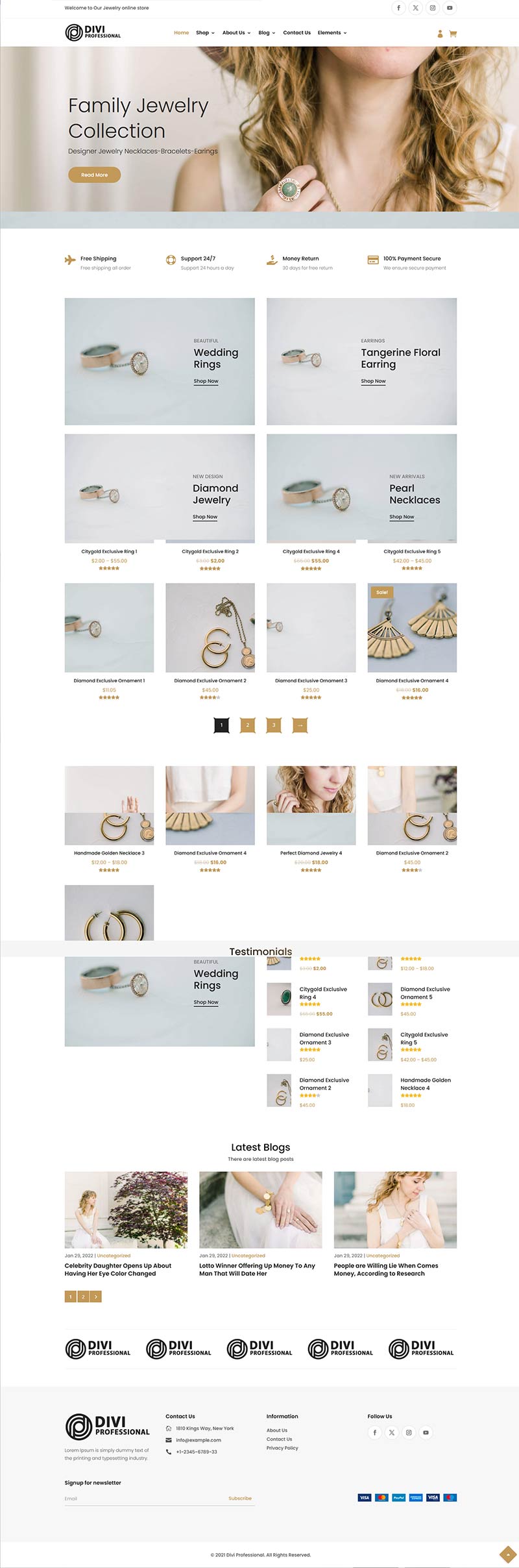 Jewelry Shop eCommerce Theme - The Clever Robot Inc.