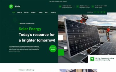 Livia – Green Energy Theme