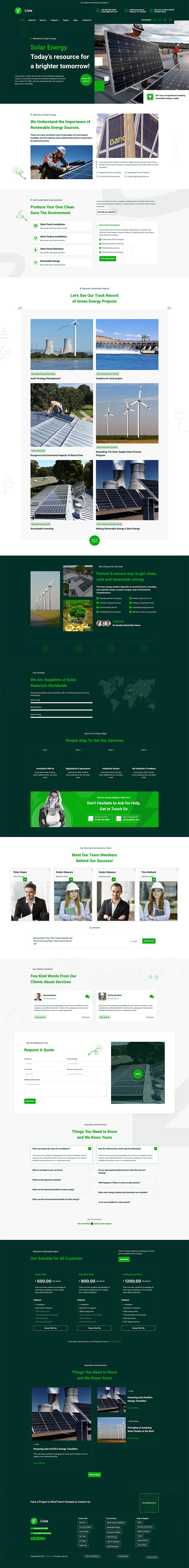 Livia – Green Energy Theme - The Clever Robot Inc.