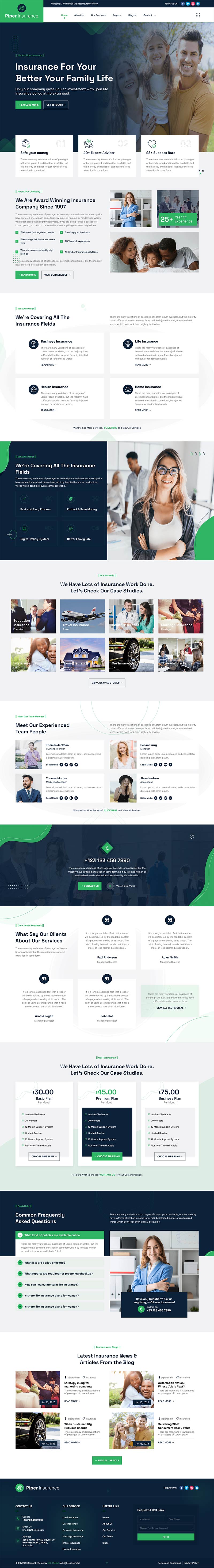 Piper – Insurance Company Theme - The Clever Robot Inc.