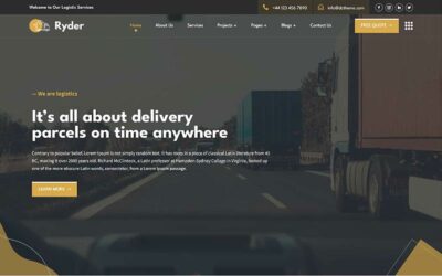 Ryder – Transportation & Logistic Theme