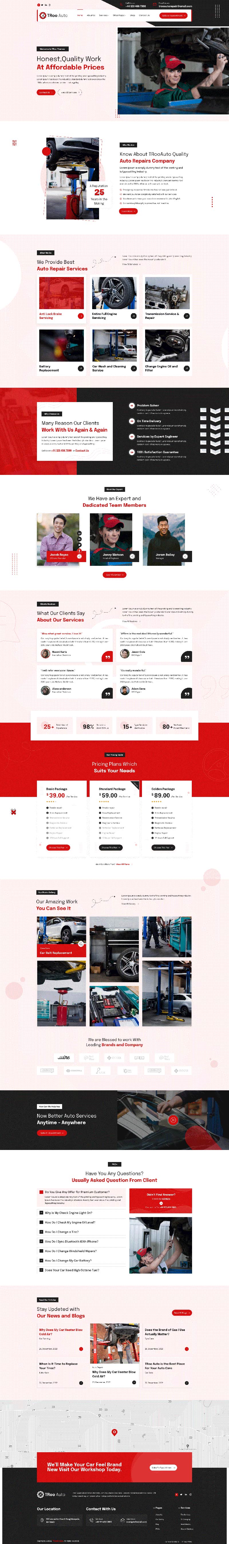 TROO Auto Repair Services Theme - The Clever Robot Inc.