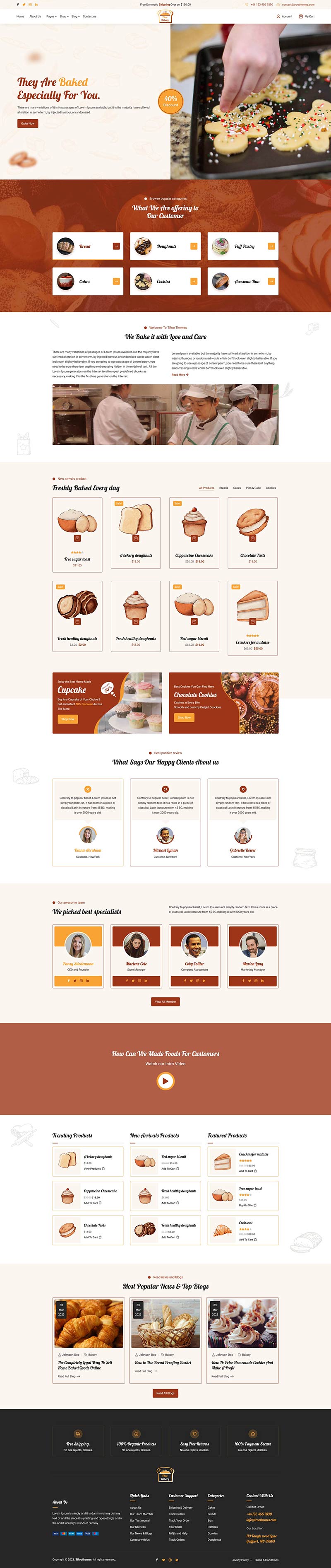 TROO Bakery eCommerce Theme - The Clever Robot Inc.