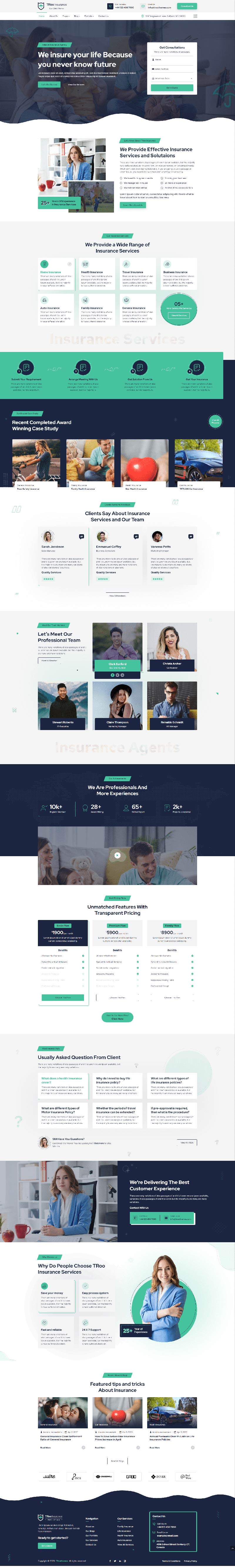 TRoo Insurance Agency Divi Theme - The Clever Robot Inc.