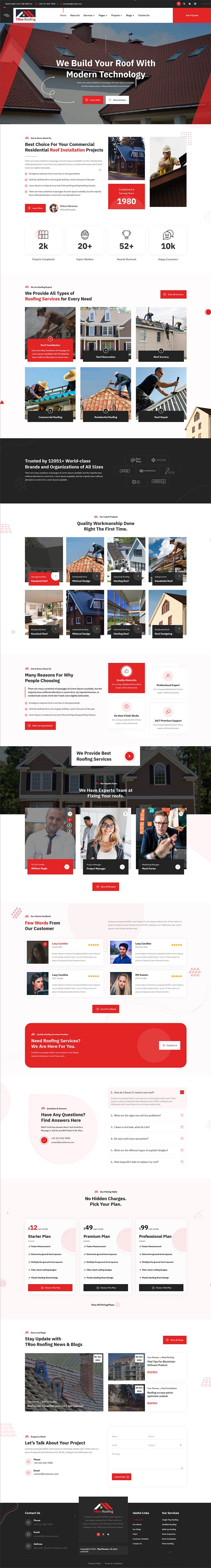 TROO Roofing Theme - The Clever Robot Inc.