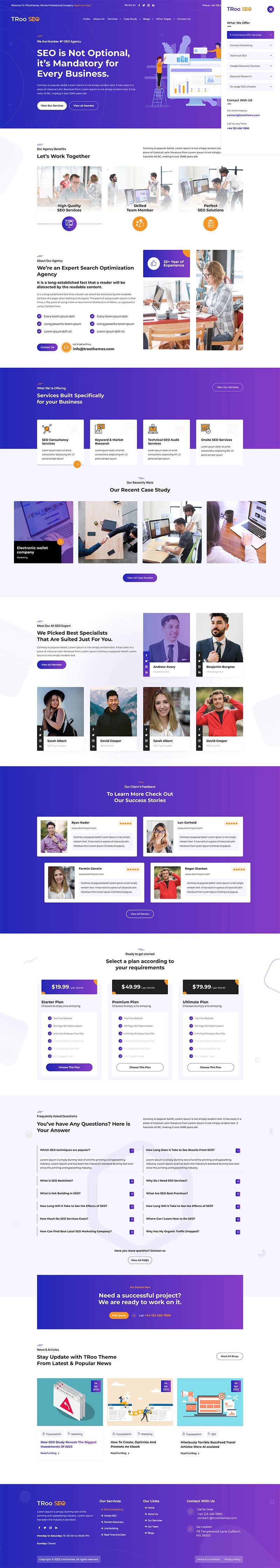 TROO SEO Agency Theme - The Clever Robot Inc.