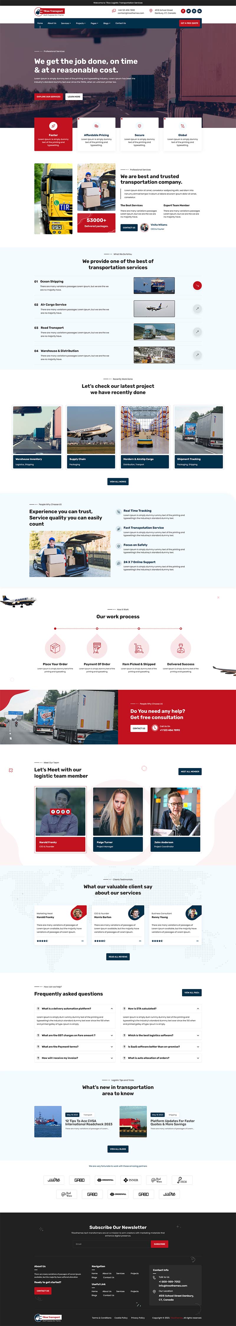 TROO Transportation & Logistics Theme - The Clever Robot Inc.