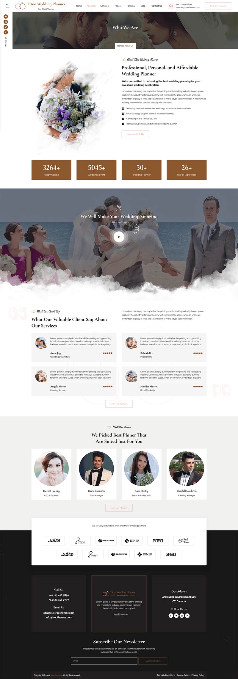 TROO Wedding Planner Theme - The Clever Robot Inc.