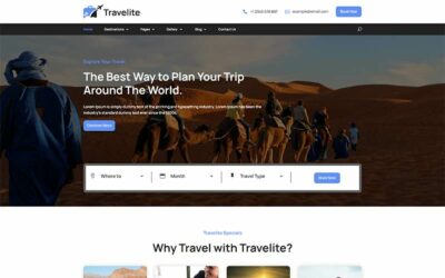 Travelite – Travel Agency Theme