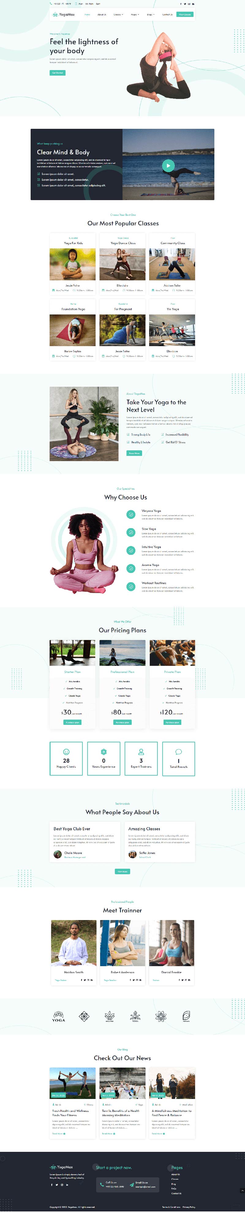 YogaMax – Yoga Theme - The Clever Robot Inc.